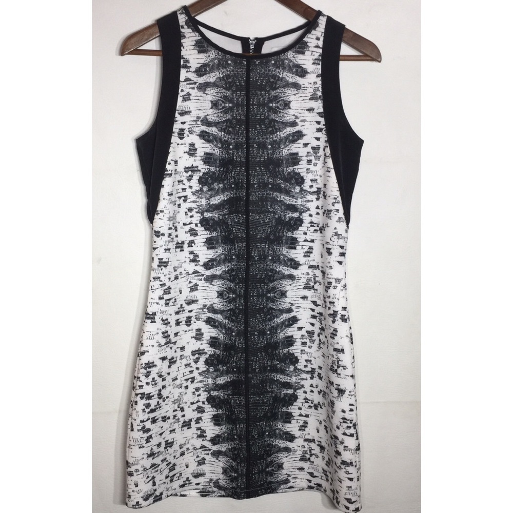 Black and White Bodycon Dress